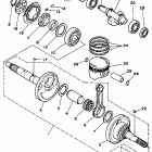 YFM 350ER Коленчатый вал и Поршень
