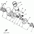 YFZ 350 Коленчатый вал и Поршень