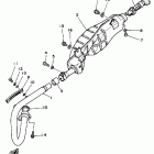 YFM 100DX Выхлопная система