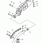 YFM 350FW Выхлопная система