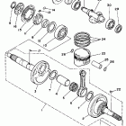 YFM 350FW Коленчатый вал и Поршень