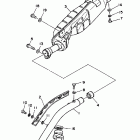 BIG BEAR 4WD YFM350FWU Выхлопная система