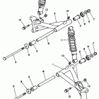 YFM 100DX Передняя подвеска колес