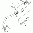 YFM 100 Выхлопная система