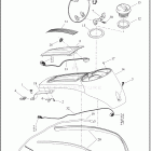 FLTRT 1MFP ROAD GLIDE 3 (2024) CONSOLE, FUEL TANK - FLHTCUTG, FLTRT