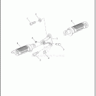 FLTRXSE 1TC6 CVO ROAD GLIDE (2025) FOOTPEGS, PASSENGER