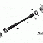 Outlander Max 650 EFI Ведущий вал