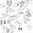 DS 450 CE STD & X (3F9D,3G9D) Body and accessories, front view europe