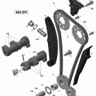 DS 450  X EFI Camshaft and timing chain