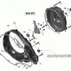 DS 450  X EFI Кожух сцепления
