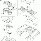 Outlander 400 EFI Передние и задние поддоны