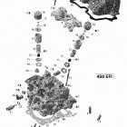 DS 450 EFI Головка цилиндра