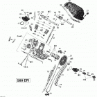 Outlander Max 500 EFI Головка цилиндров задняя