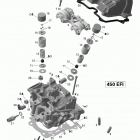 DS 450  X EFI Головка цилиндра
