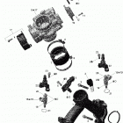 Outlander Max 800R EFI XT Коллектор воздухозаборника и корпус дросселя