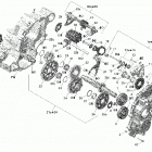 Outlander Max 800R EFI XT Коробка передач и компоненты