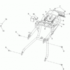 DS 250 NA, CE & INT Rear frame europe