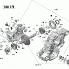 Outlander Max 500 EFI Редуктор и ведомая пара