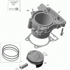 DS 450 X Cylinder and piston