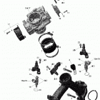 Outlander Max 650 EFI Коллектор воздухозаборника и корпус дросселя