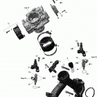 Outlander Max 500 EFI Коллектор воздухозаборника и корпус дросселя