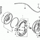 TRX350FE Задний тормоз