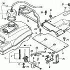 TRX400FW Топливный бак