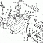 TRX350FE Топливный бак