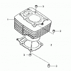 TRX350FE Цилиндр