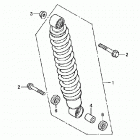 TRX350FE Задний амортизатор