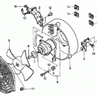 TRX400FW Вентилятор охлаждения