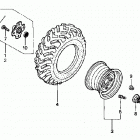 TRX350FE Заднее колесо