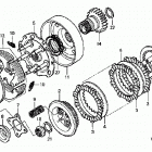 TRX400FW Сцепление