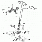 TRX400FW Рулевой вал