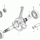 TRX350FE Коленвал и поршни