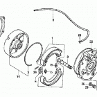 TRX400FW Задний тормоз