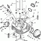 YFM350ERT Головка цилиндра