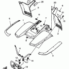 Warrior - YFM350XT Переднее крыло