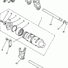 YFZ350T Shift cam-fork