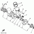 YFM 350 Коленчатый вал и Поршень