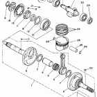 BIG BEAR 4WD YFM350FWT Коленчатый вал и Поршень