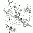 YT 125 Коленчатый вал и Поршень