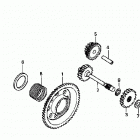 TRX400FW Шестерни стартера