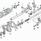 TRX250EX Gearshift drum ('01-'02)