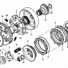 TRX400FW Сцепление