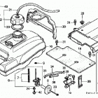 TRX400FW Топливный бак