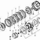 TRX250 Сцепление