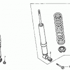 TRX450ES Задний амортизатор
