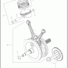 FLTRX 1KH7 ROAD GLIDE (2024) PISTONS AND FLYWHEEL ASSEMBLY - MILWAUKEE-EIGHT™ 117