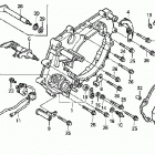 TRX350FE Крышка картера задняя
